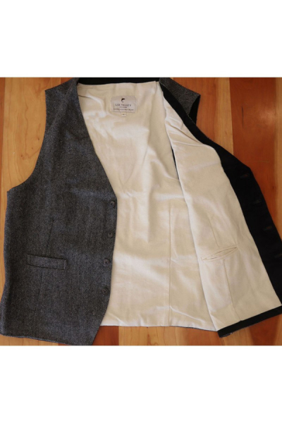 Tweed Vest Durrow Grey